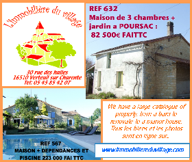 L'Immobilière du Village Verteuil 05 45 85 42 07 L'Immobilière du Village Verteuil 05 45 85 42 07