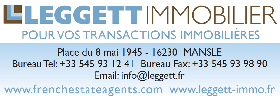 LEGGETT Immobilier 05 45 93 12 41 LEGGETT Immobilier 05 45 93 12 41