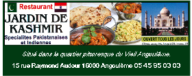 Jardin du Kashmir 05 45 95 03 03 Jardin du Kashmir 05 45 95 03 03