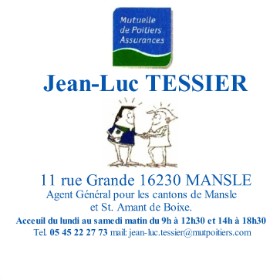 Jean-Luc TESSIER Assurances 05 45 22 27 73 Jean-Luc TESSIER Assurances 05 45 22 27 73